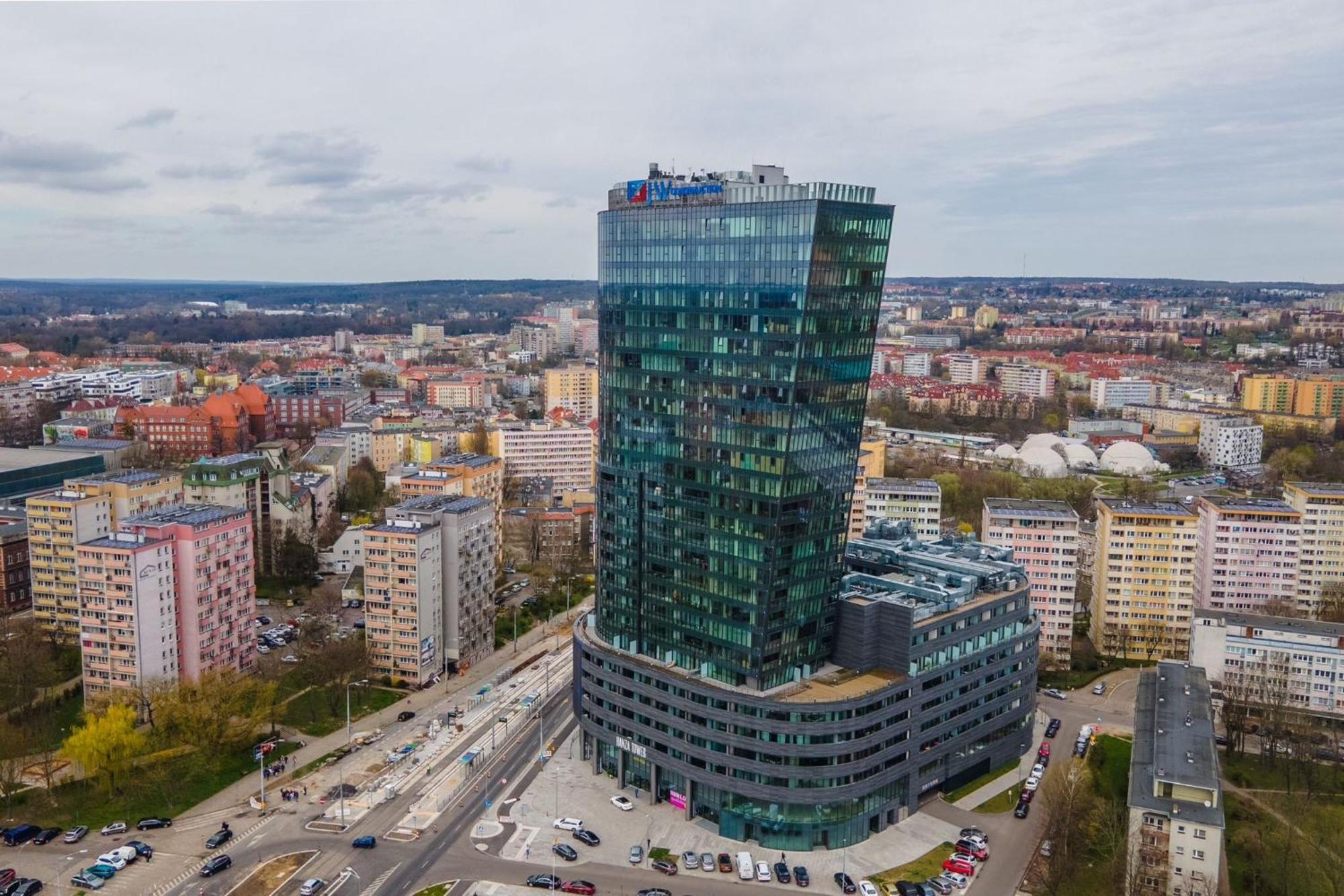 Hanza Tower Lux Sauna&Pool Stettino Esterno foto